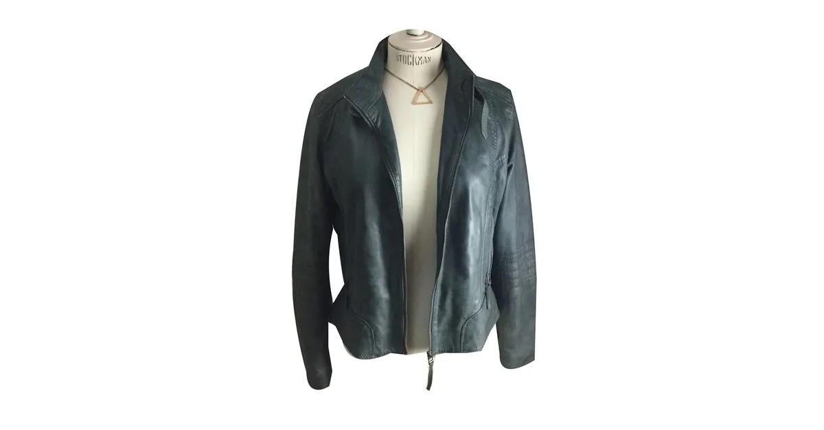 Oakwood Chaqueta de motorista Gris 
