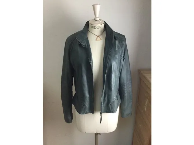 Oakwood Chaqueta de motorista Gris 