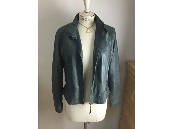 Oakwood Chaqueta de motorista Gris 