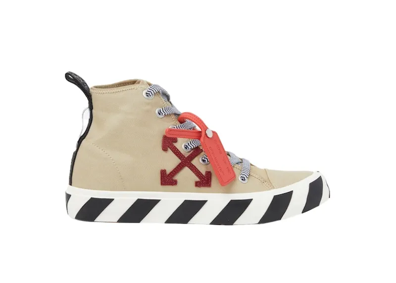 OFFWHITE VULC MID SAND BURGUNDY