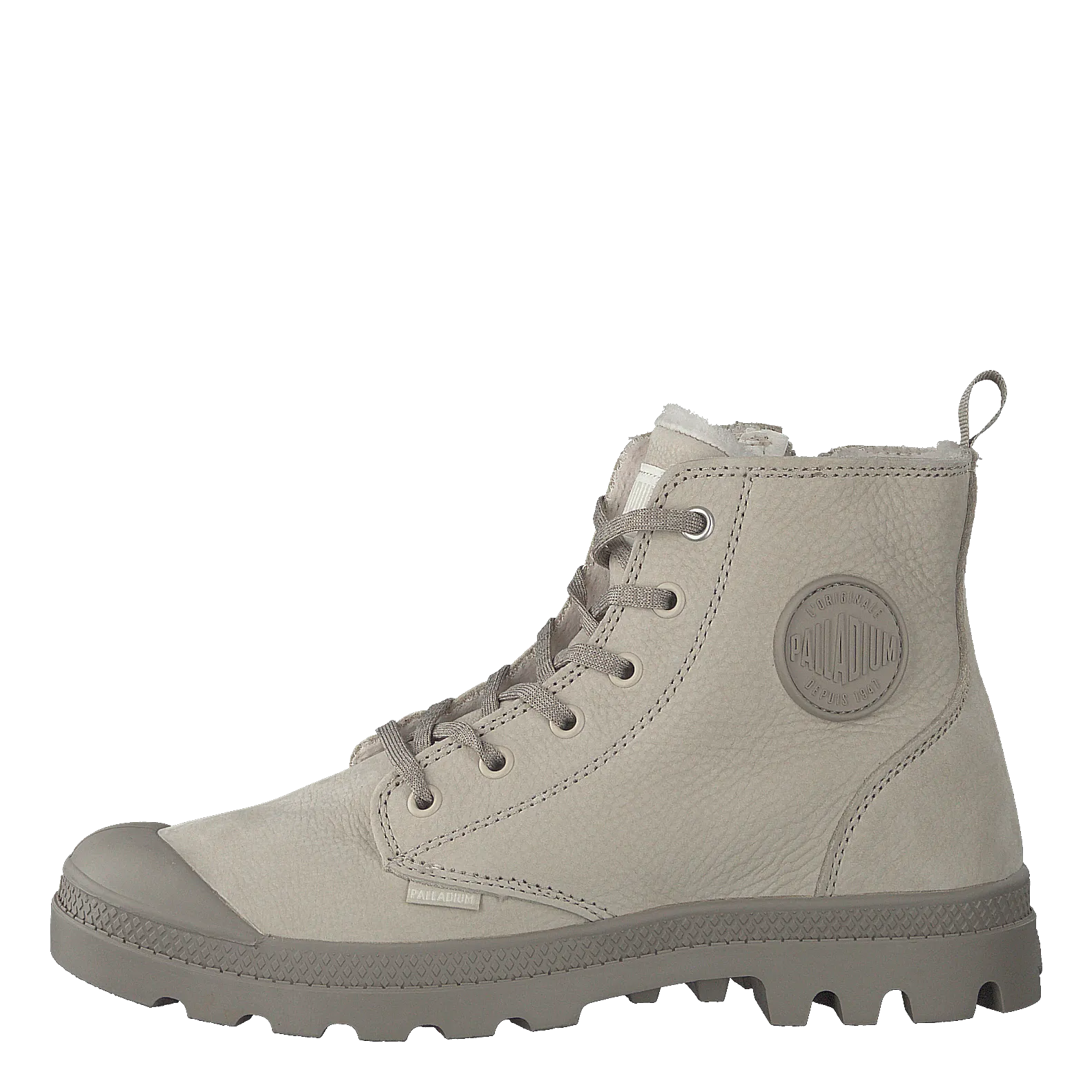 Palladium Pampa Hi Wool Zip Feather Grey