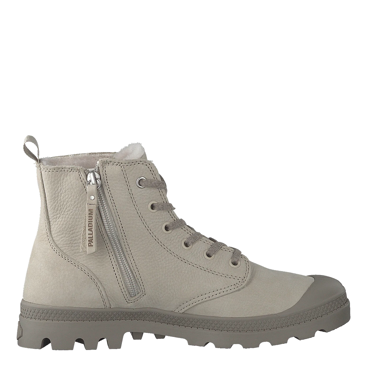 Palladium Pampa Hi Wool Zip Feather Grey