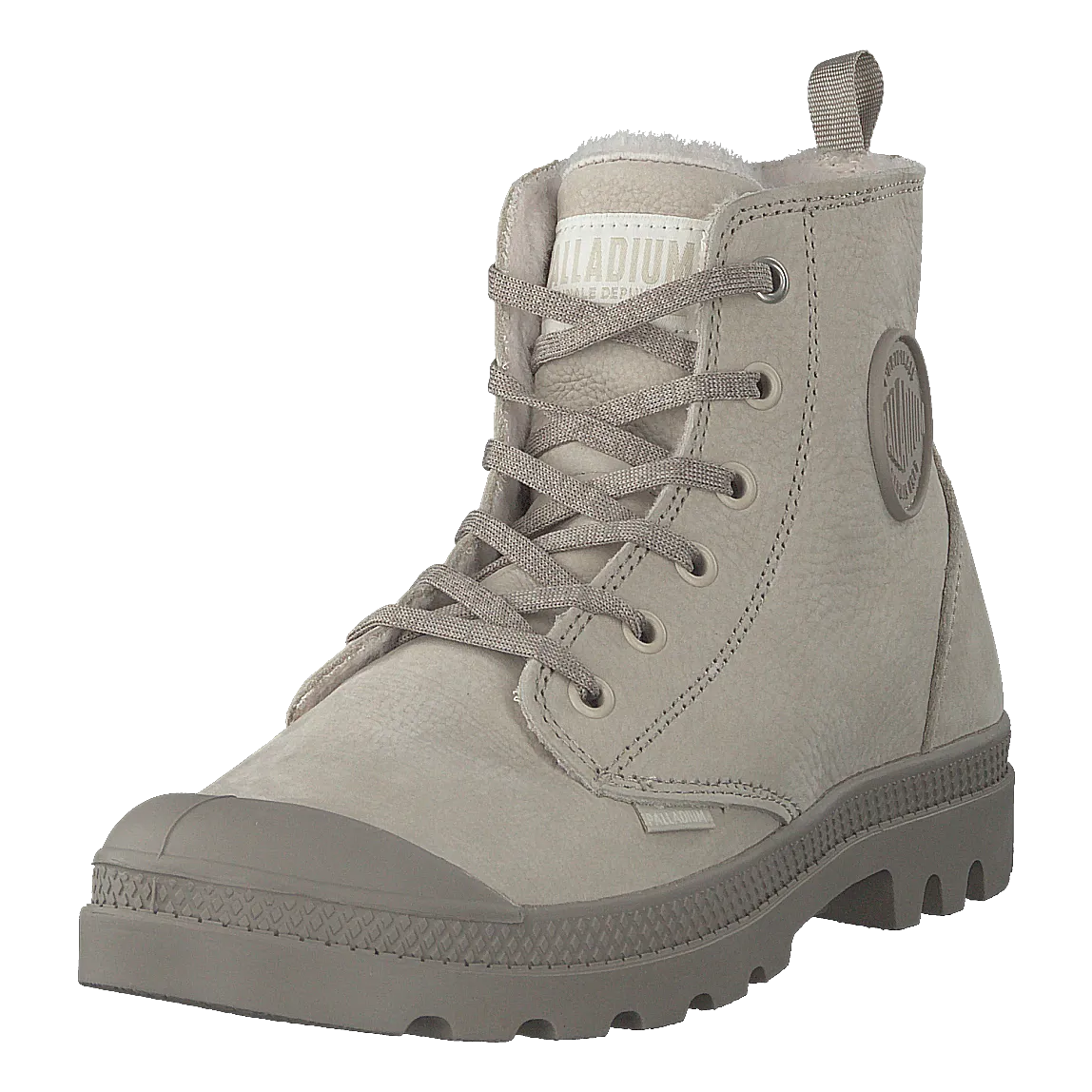 Palladium Pampa Hi Wool Zip Feather Grey