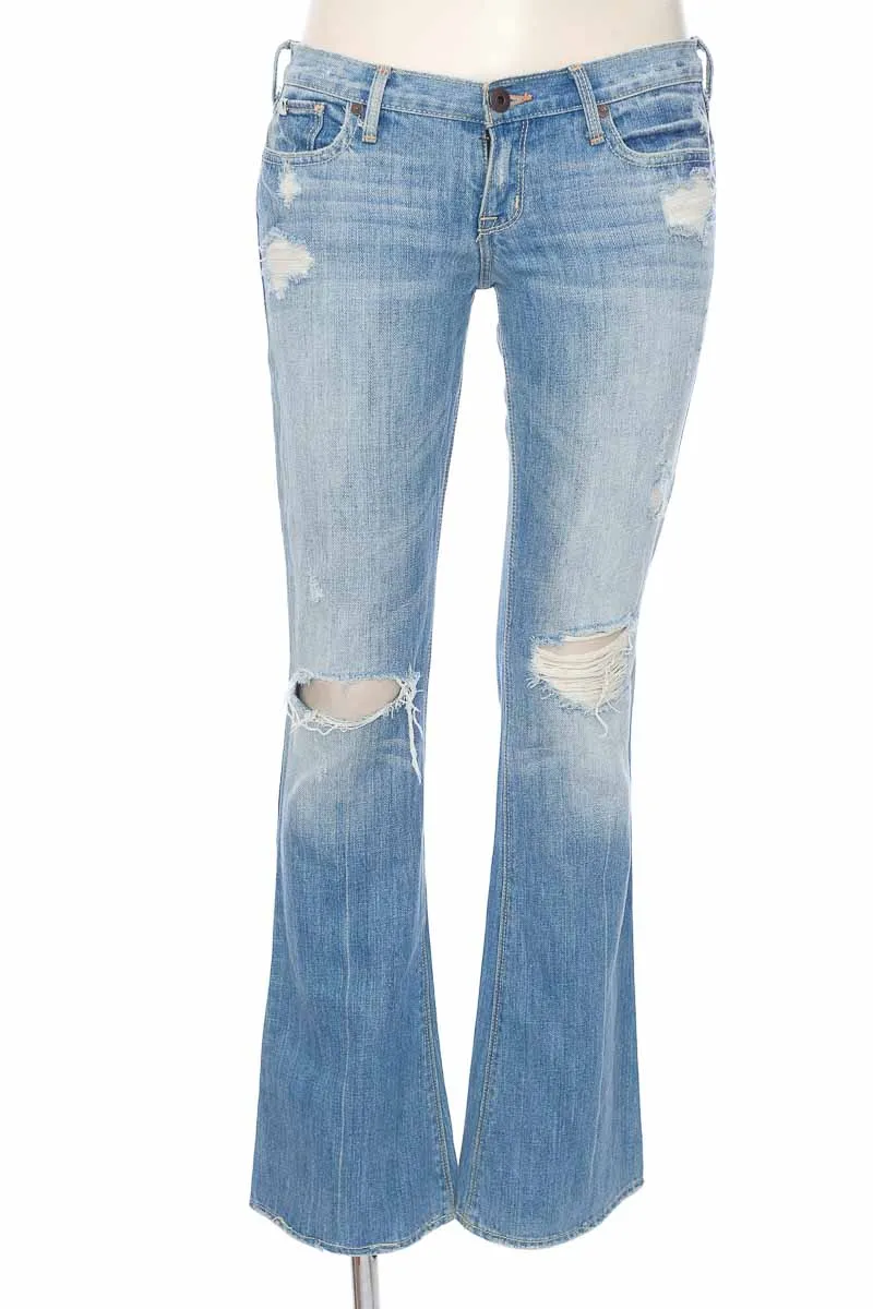 PANTALóN COLOR AZUL  ABERCROMBIE