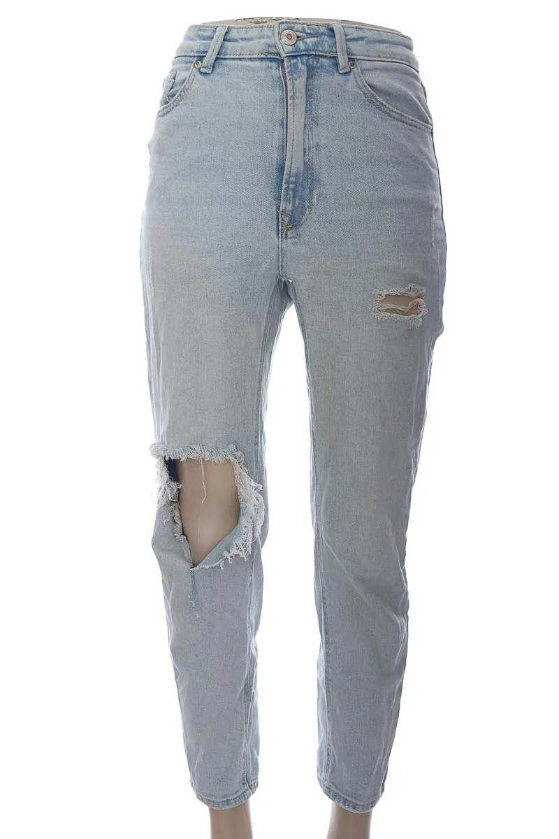 PANTALóN COLOR AZUL  STRADIVARIUS