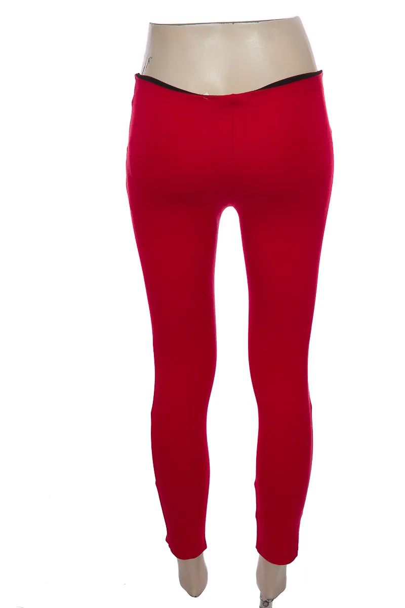 PANTALóN COLOR ROJO  ZARA