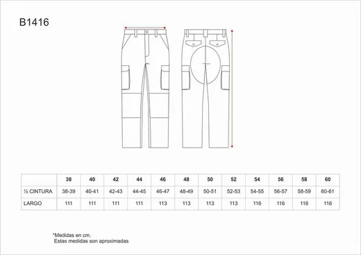 Pantalón con refuerzos en culera y rodillas Marino