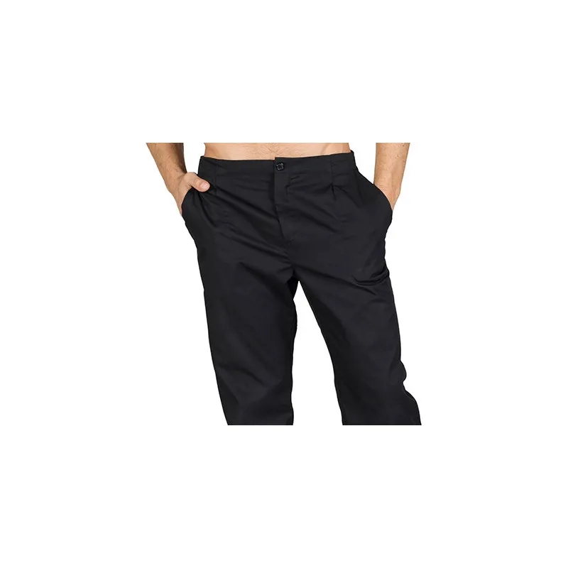 PANTALóN LABORAL NEGRO CON CREMALLERA Y BOLSILLOS  GARY'S