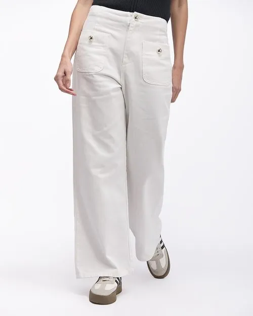 Pantalón Mujer Lari Blanco Optico