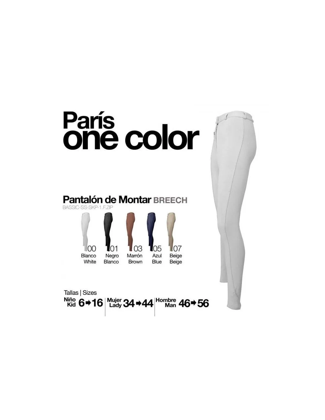 Pantalón Paris One Color Niño
