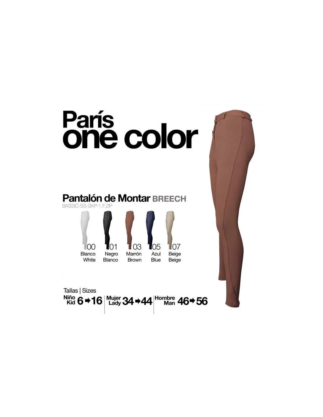 Pantalón Paris One Color Niño