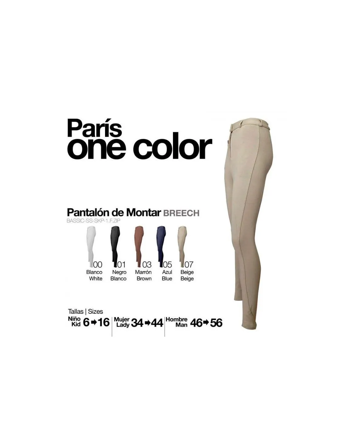 Pantalón Paris One Color Niño