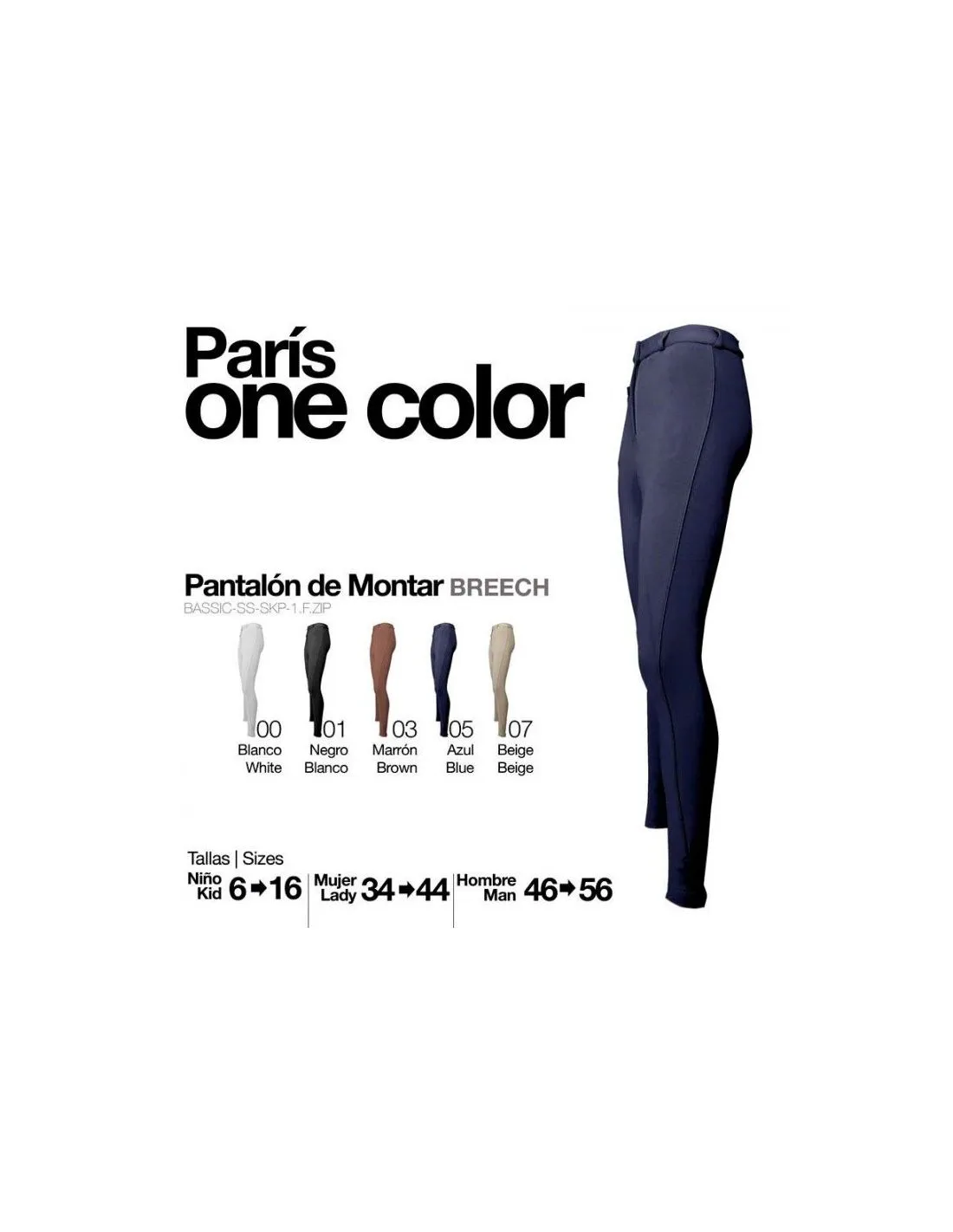 Pantalón Paris One Color Niño