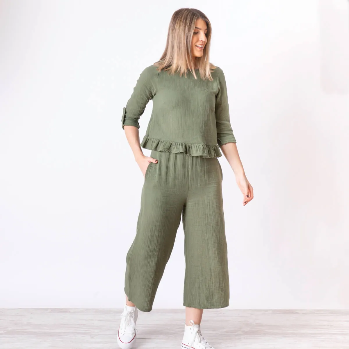 PANTALóN SANDRO  MILITAR