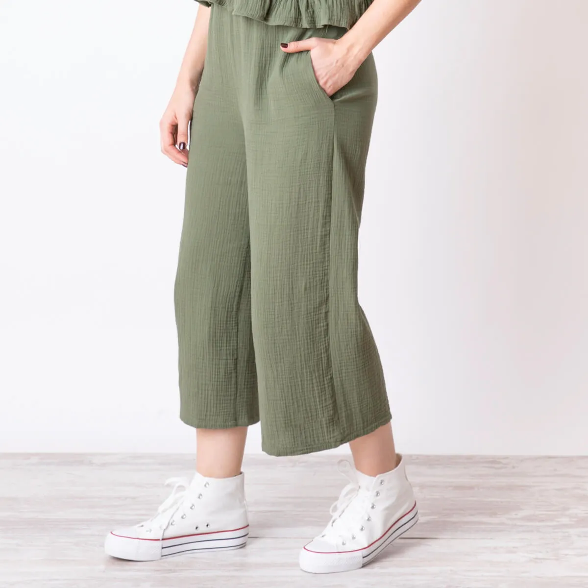 PANTALóN SANDRO  MILITAR
