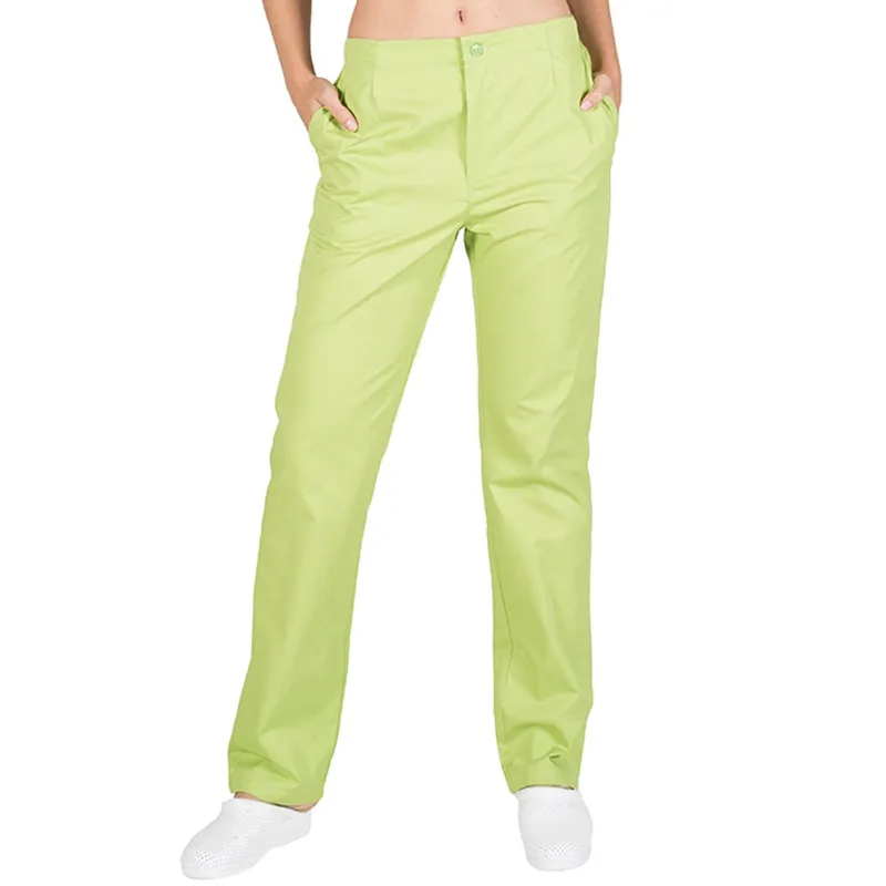 PANTALóN SANITARIO PISTACHO CON CREMALLERA Y BOLSILLOS  GARY'S
