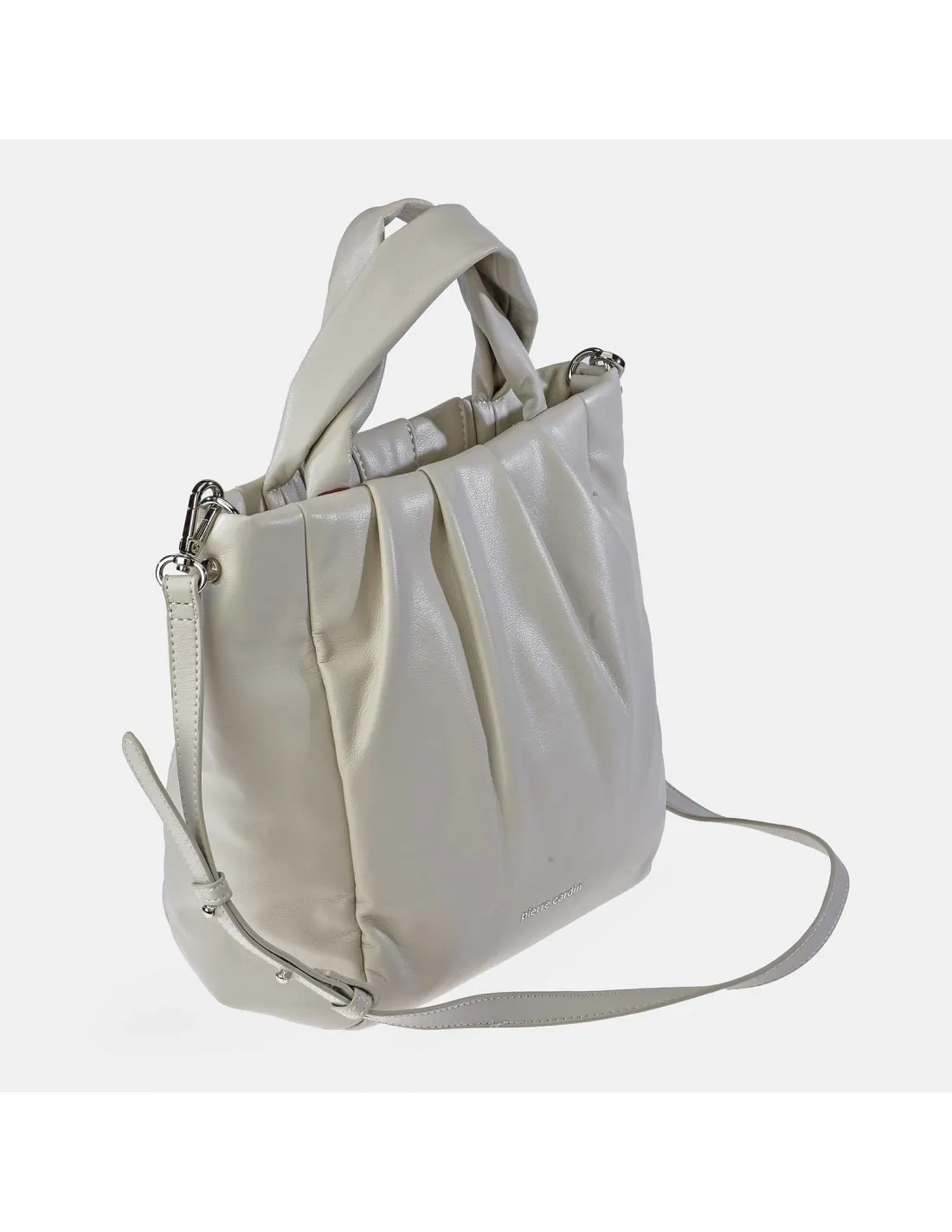 PIERRE CARDIN bolso de mano símil piel de mujer con asas y bandolera