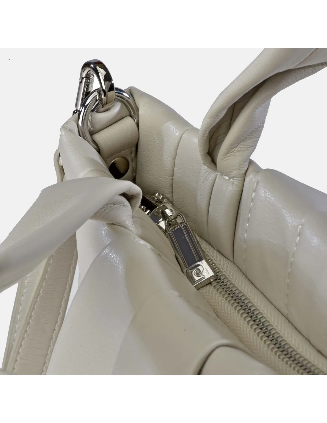 PIERRE CARDIN bolso de mano símil piel de mujer con asas y bandolera