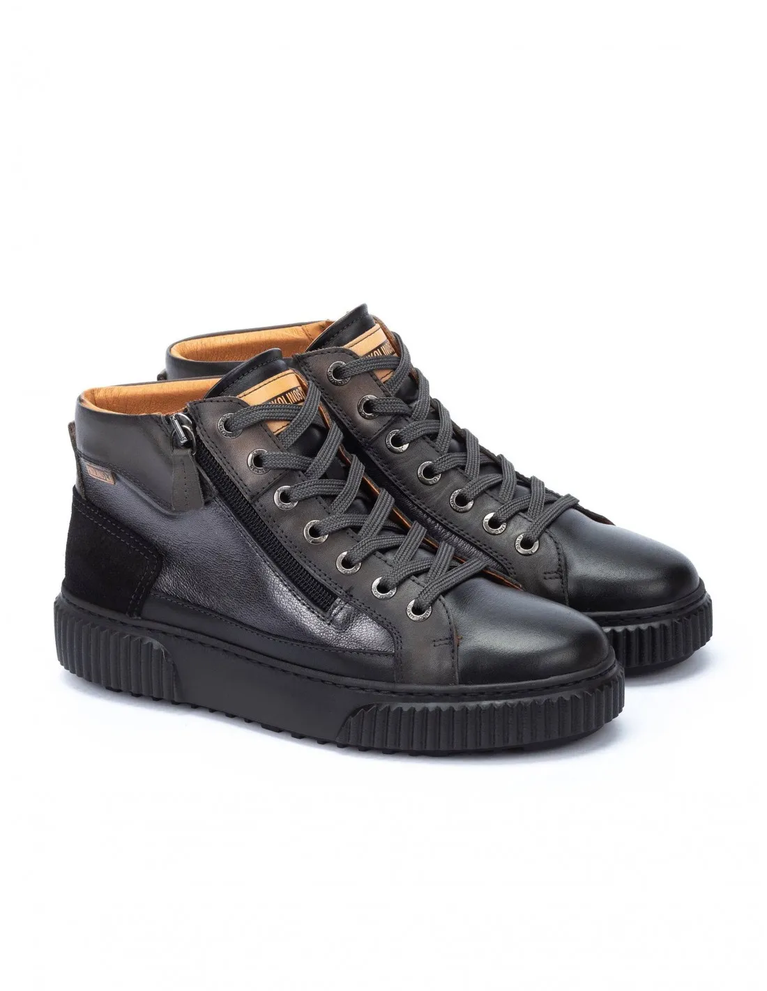 PIKOLINOS Zapatillas Altas Cremallera Negro