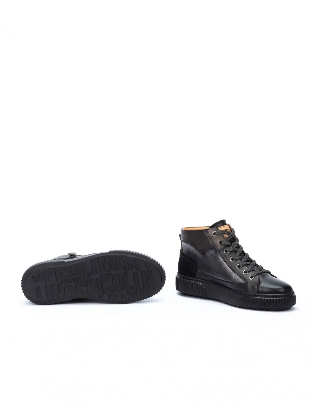 PIKOLINOS Zapatillas Altas Cremallera Negro