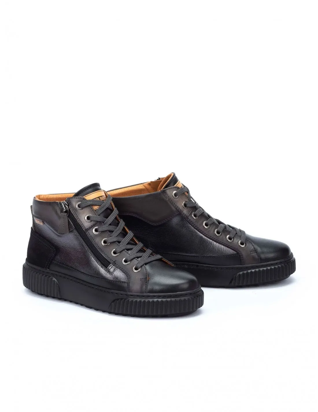 PIKOLINOS Zapatillas Altas Cremallera Negro