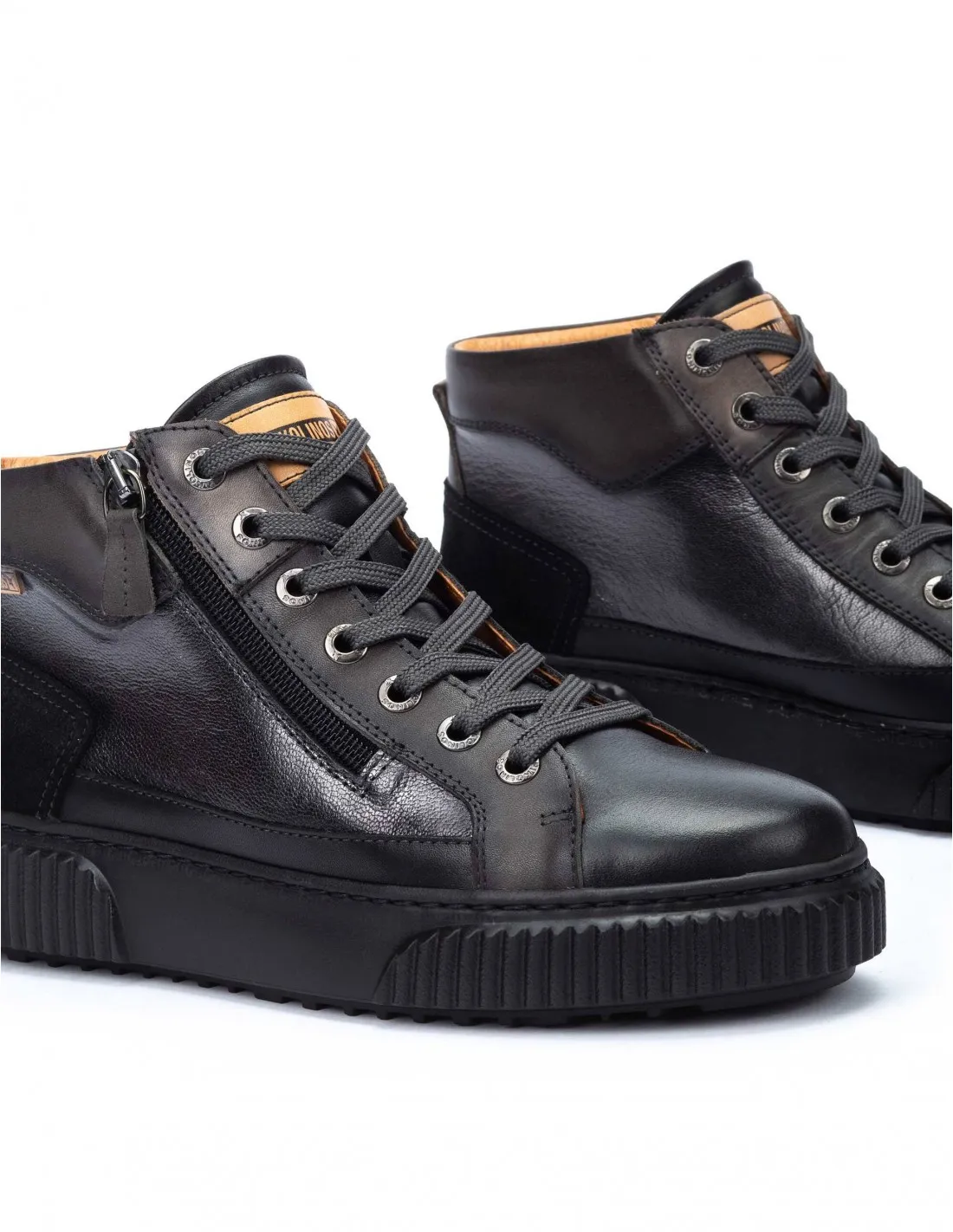 PIKOLINOS Zapatillas Altas Cremallera Negro