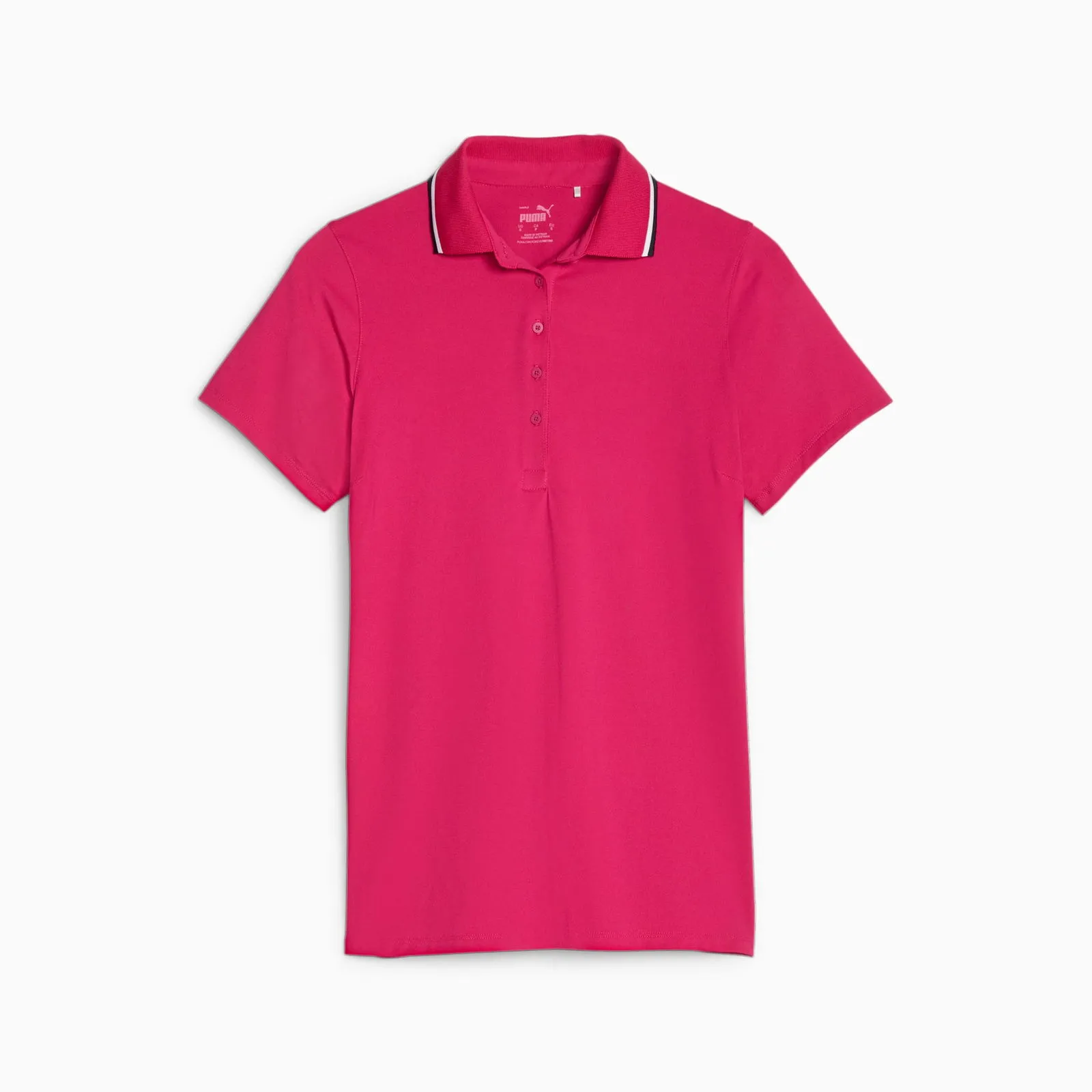 PUMA CLOUDSPUN TIPPED GOLFPOLOSHIRT DAMEN, SCHWARZ,KLEIDUNG