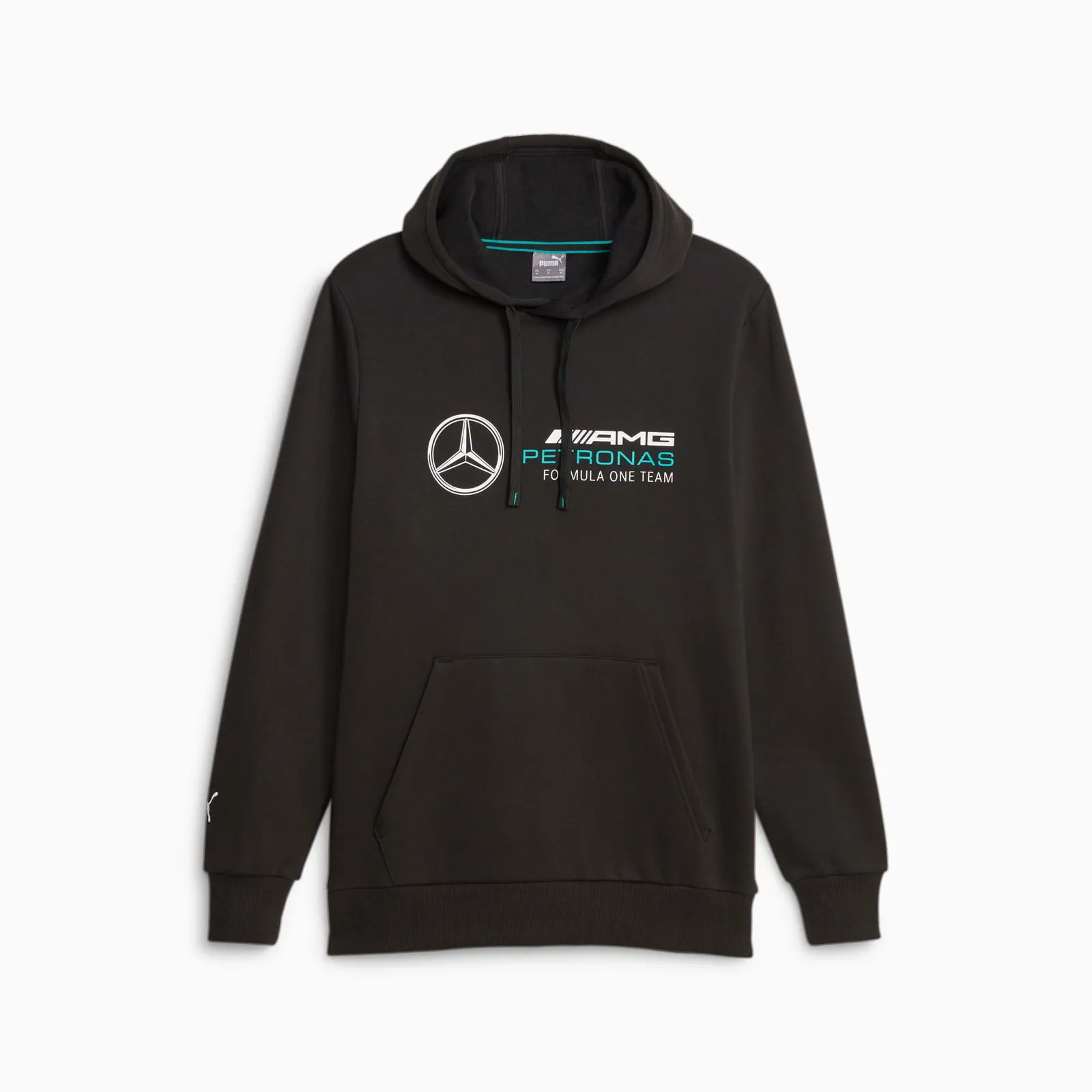 PUMA MERCEDESAMG PETRONAS MOTORSPORT HOODIE HERREN, SCHWARZ, GRößE: L, KLEIDUNG