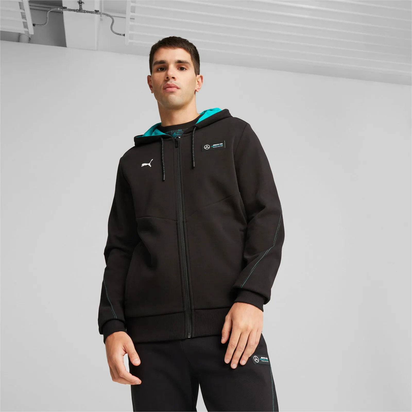 PUMA MERCEDESAMG PETRONAS MOTORSPORT KAPUZENJACKE HERREN