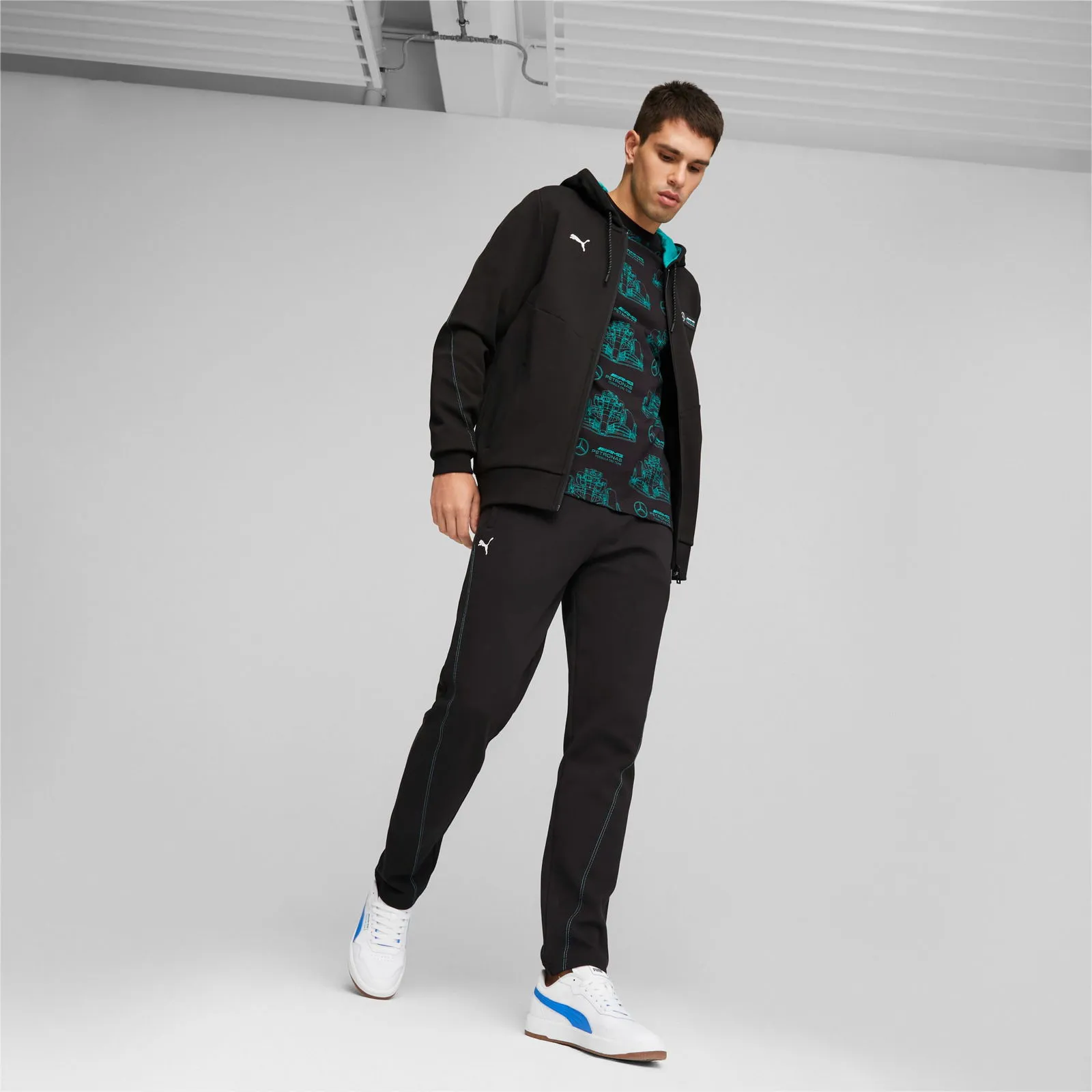 PUMA MERCEDESAMG PETRONAS MOTORSPORT KAPUZENJACKE HERREN