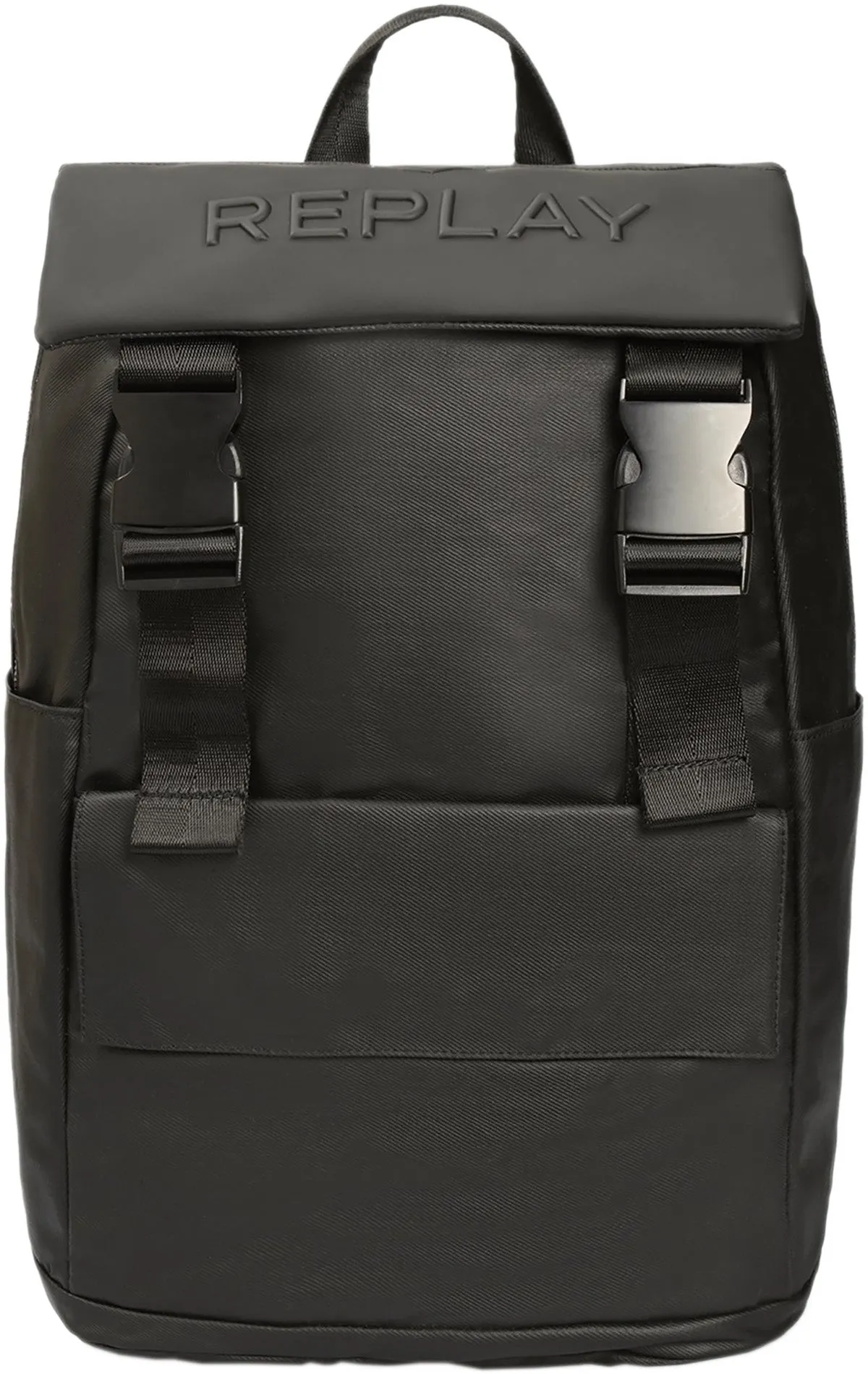 Replay FM3534.098 Bolso sintético 3D Big Logo para hombre en negro