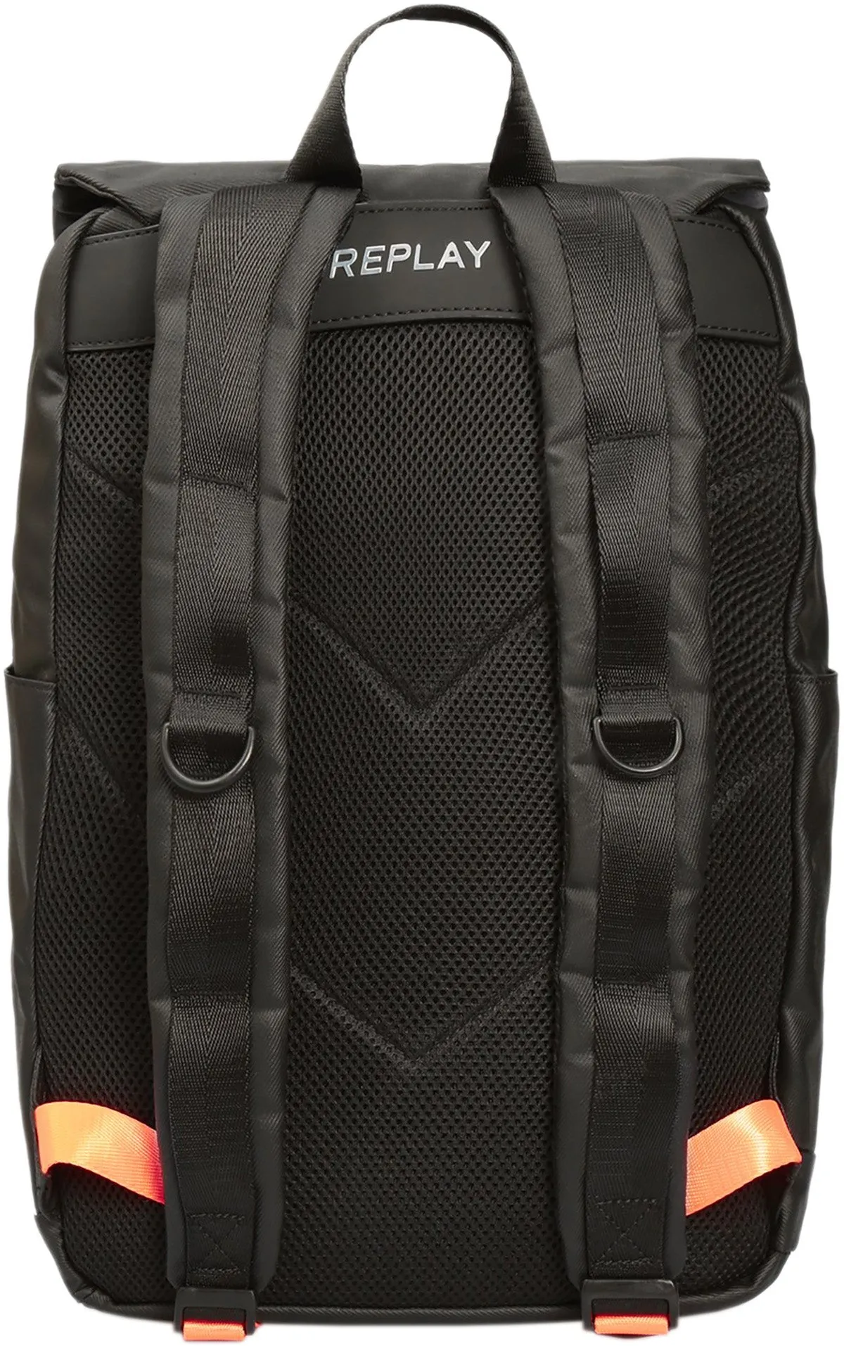 Replay FM3534.098 Bolso sintético 3D Big Logo para hombre en negro