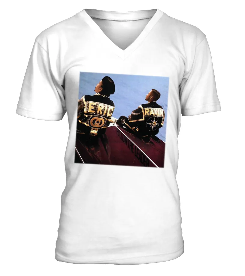 RHHWTERIC B &AMP; RAKIM  FOLLOW THE LEADER (1988) CAMISETA CUELLO EN V UNISEX