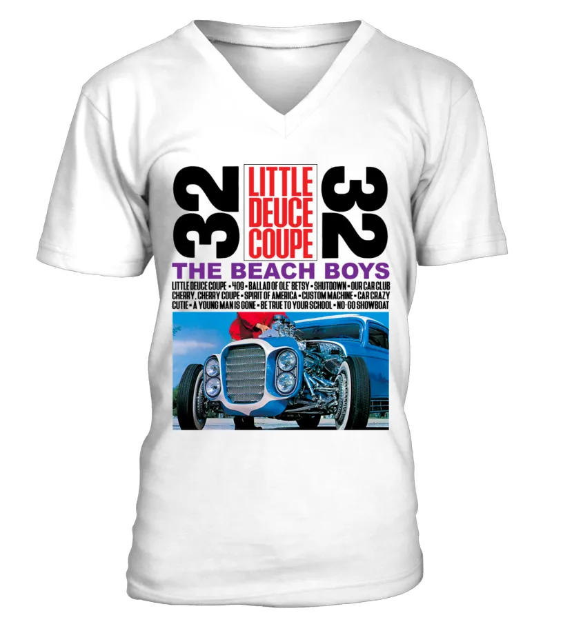 RK60S335WT. 335. THE BEACH BOYS  LITTLE DEUCE COUPE CAMISETA CUELLO EN V UNISEX