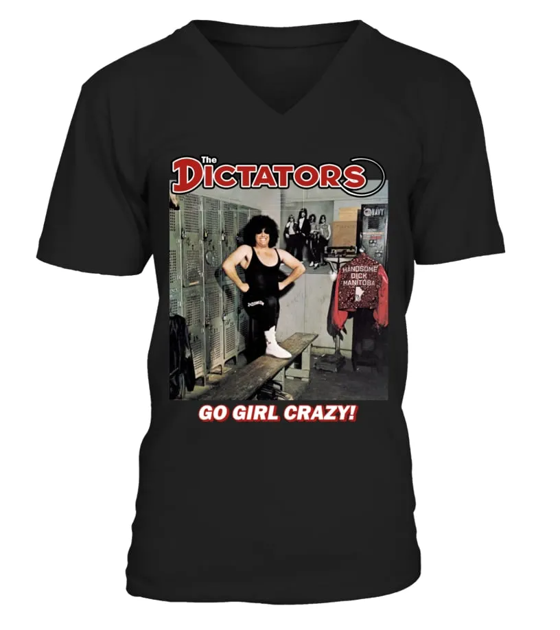 RK70S159BK. THE DICTATORS  GO GIRL CRAZY! CAMISETA CUELLO EN V UNISEX