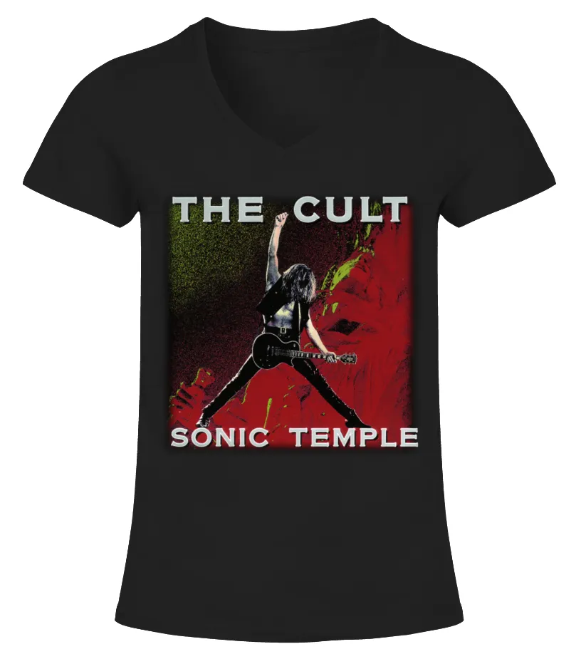 RK80S590BK. THE CULT  SONIC TEMPLE CAMISETA CUELLO PICO MUJER