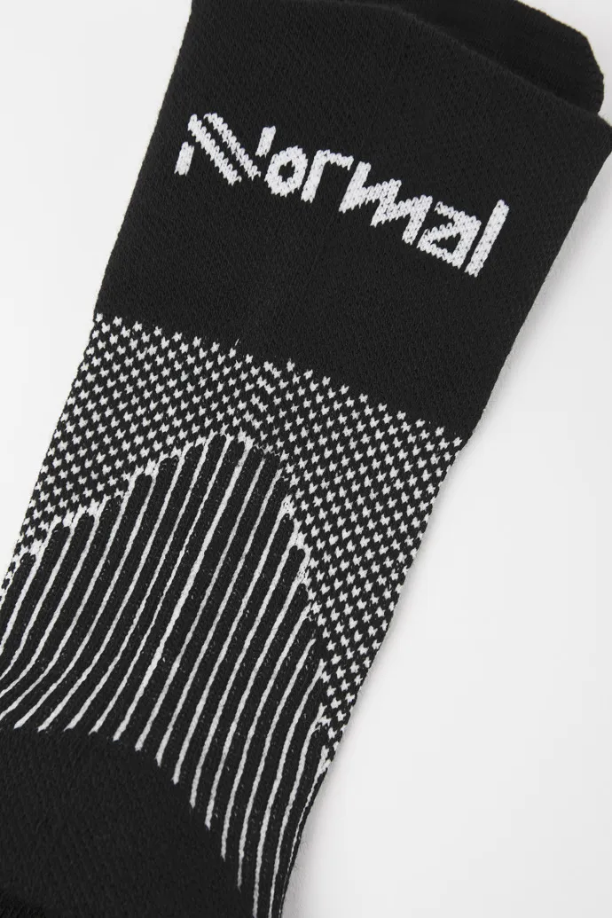 Running Socks Calcetines de running negros compresivos caña media para hombre