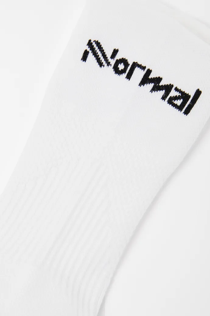 Running Socks Calcetines running de compresión caña media blancos para mujer