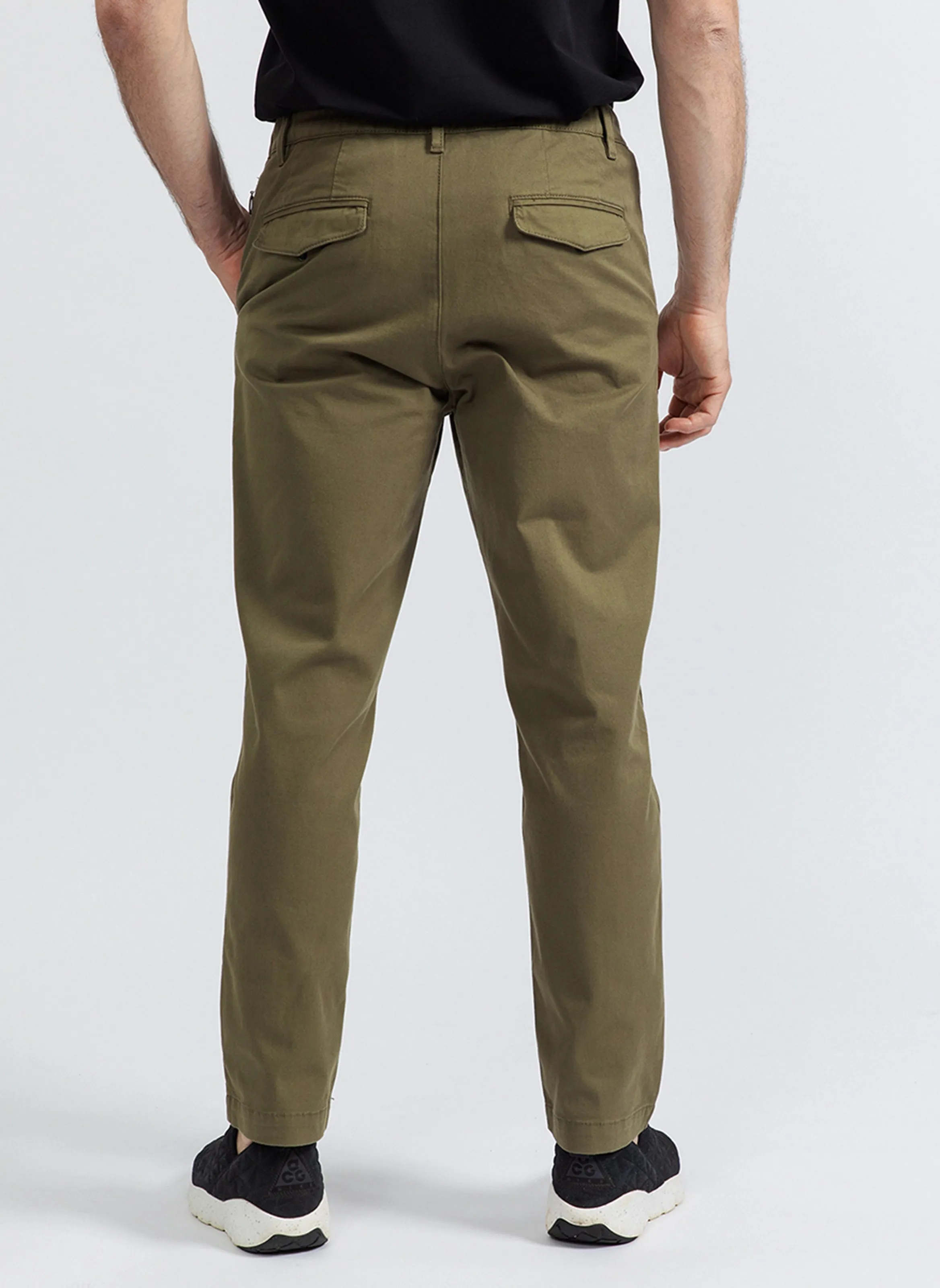 RUSH  PANTALóN CHINO RECTO DE MEZCLA DE ALGODóN EN CAQUI