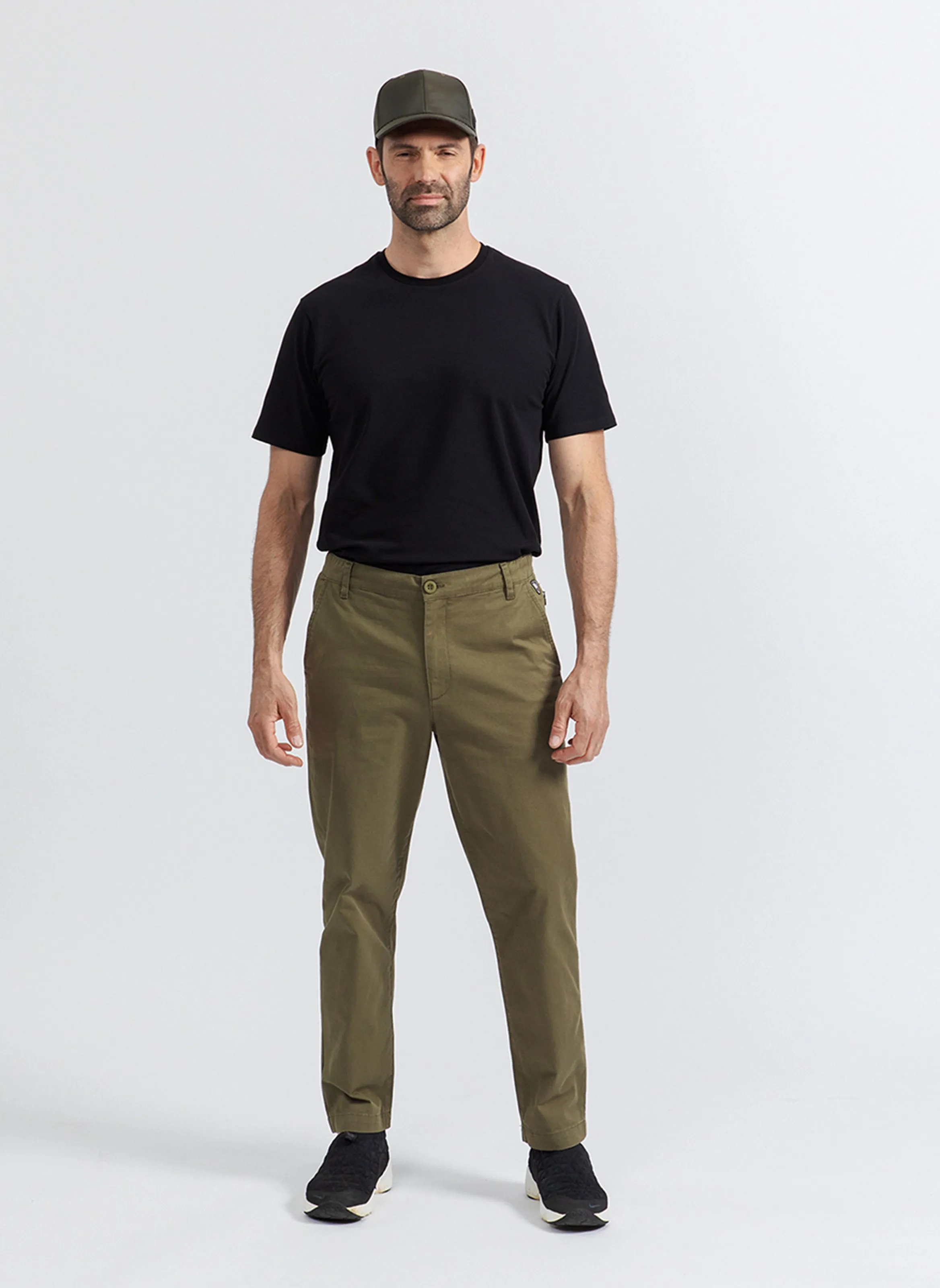 RUSH  PANTALóN CHINO RECTO DE MEZCLA DE ALGODóN EN CAQUI