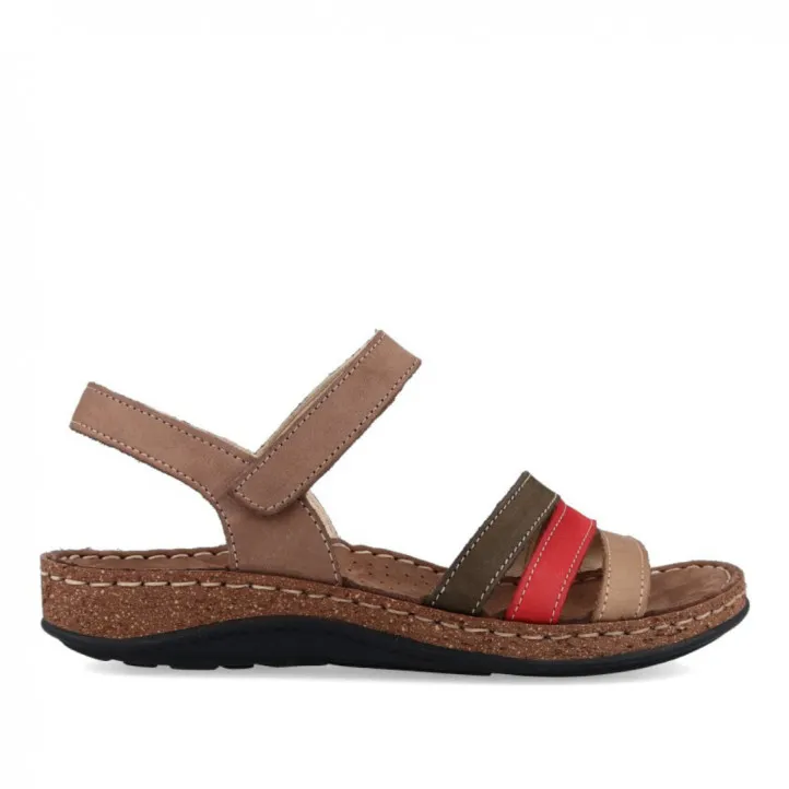 SANDALIA CUERO WALK AND FLY RAINBOWN 3861 42670 WALK AND FLY
