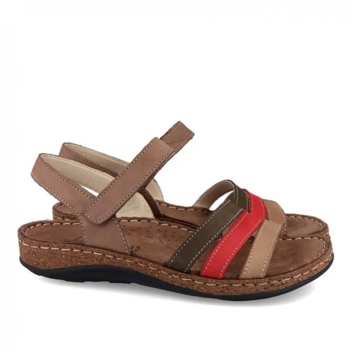 SANDALIA CUERO WALK AND FLY RAINBOWN 3861 42670 WALK AND FLY