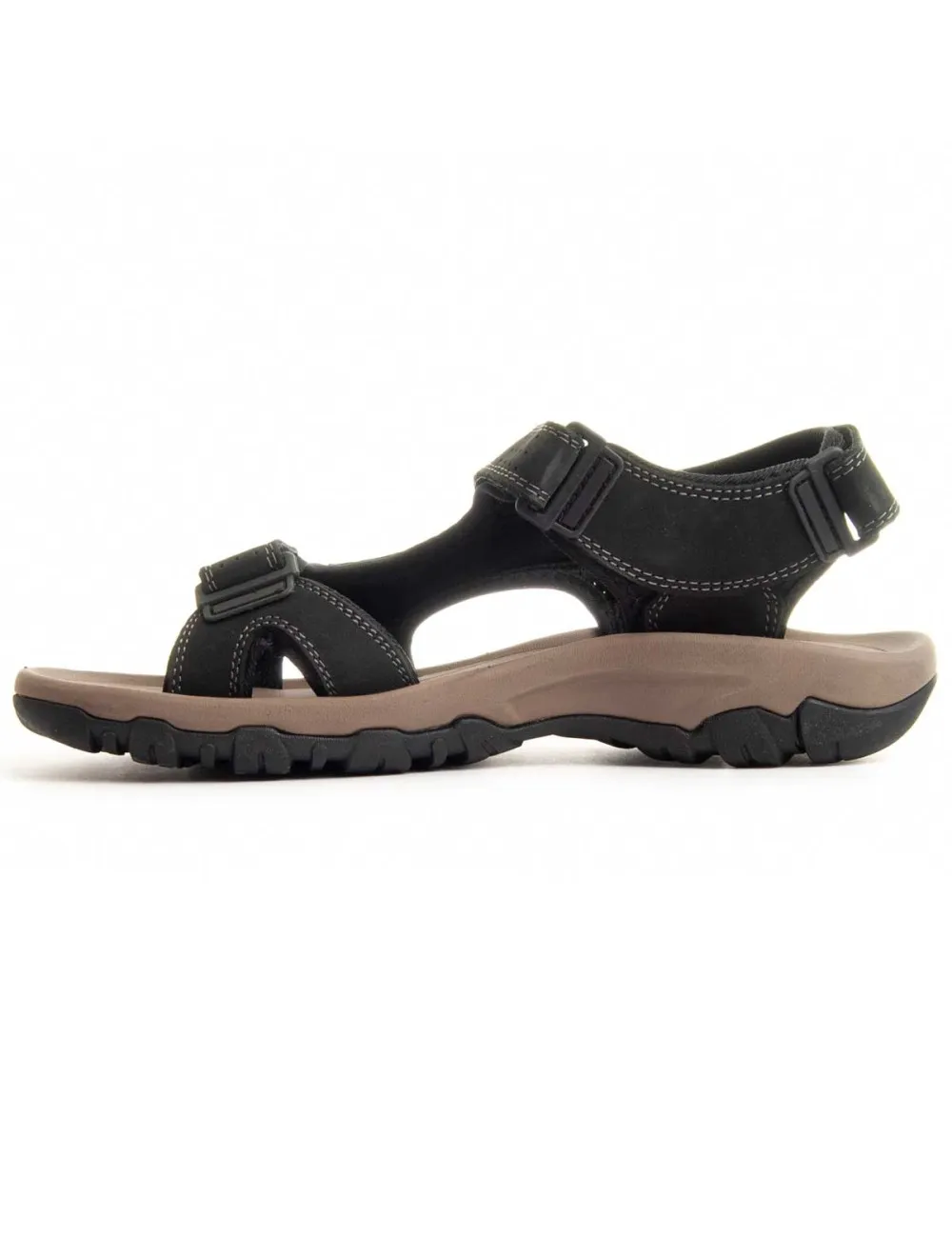 Sandalia De Piel Para Hombre  Montevita  Sarandal8  87237 Negro