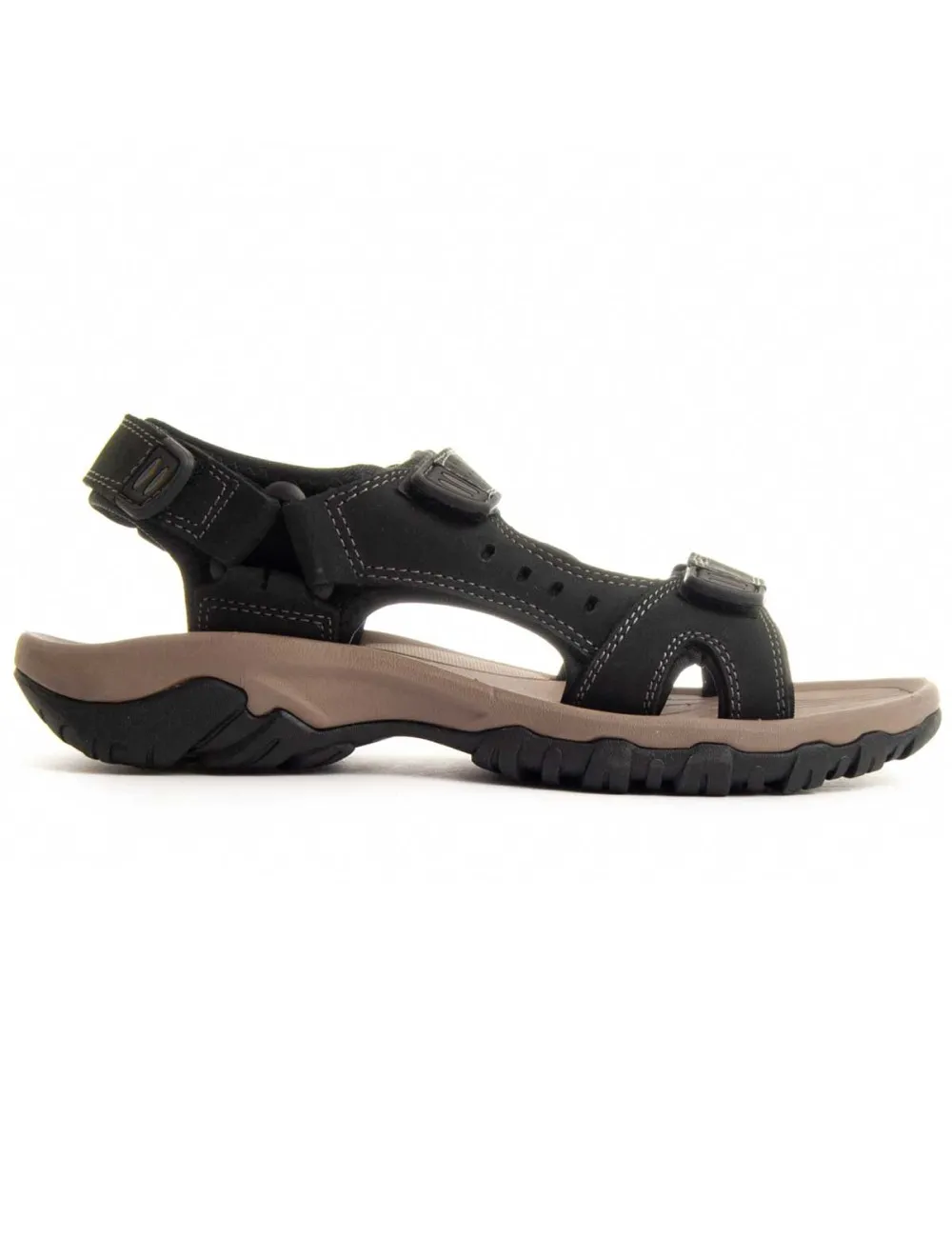 Sandalia De Piel Para Hombre  Montevita  Sarandal8  87237 Negro