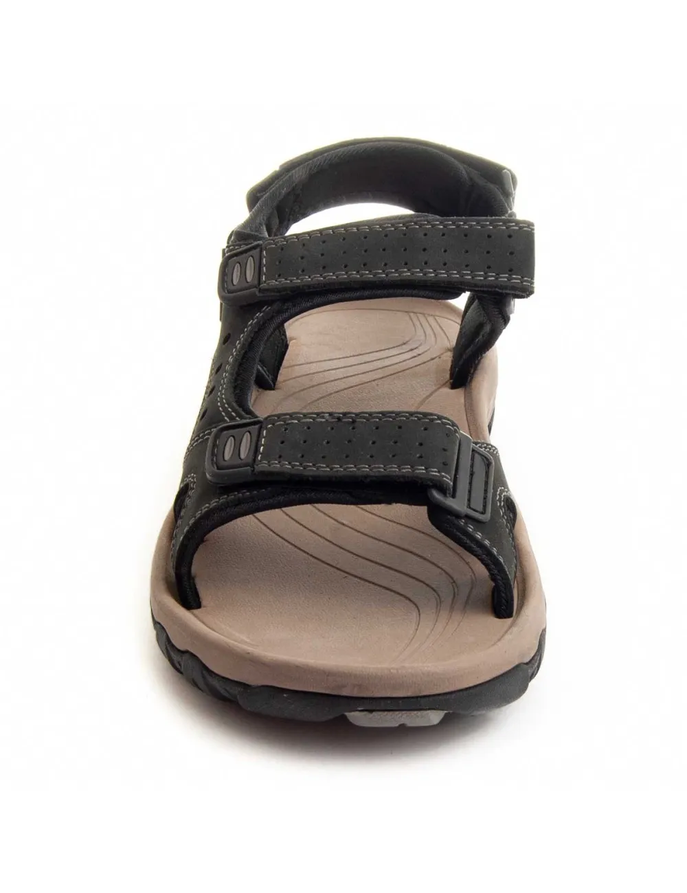 Sandalia De Piel Para Hombre  Montevita  Sarandal8  87237 Negro