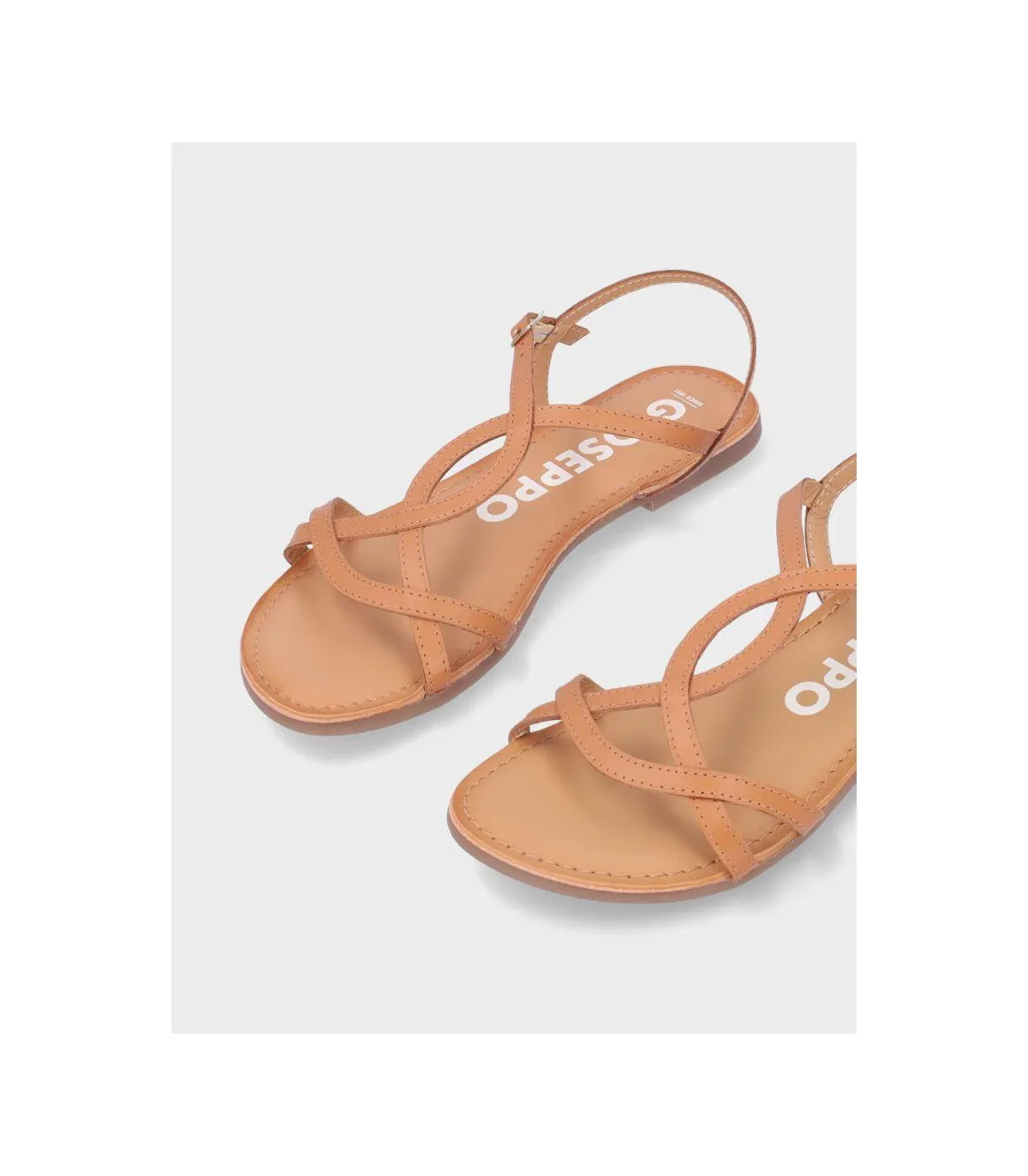 SANDALIA PLANA GIOSEPPO 69113P CUERO