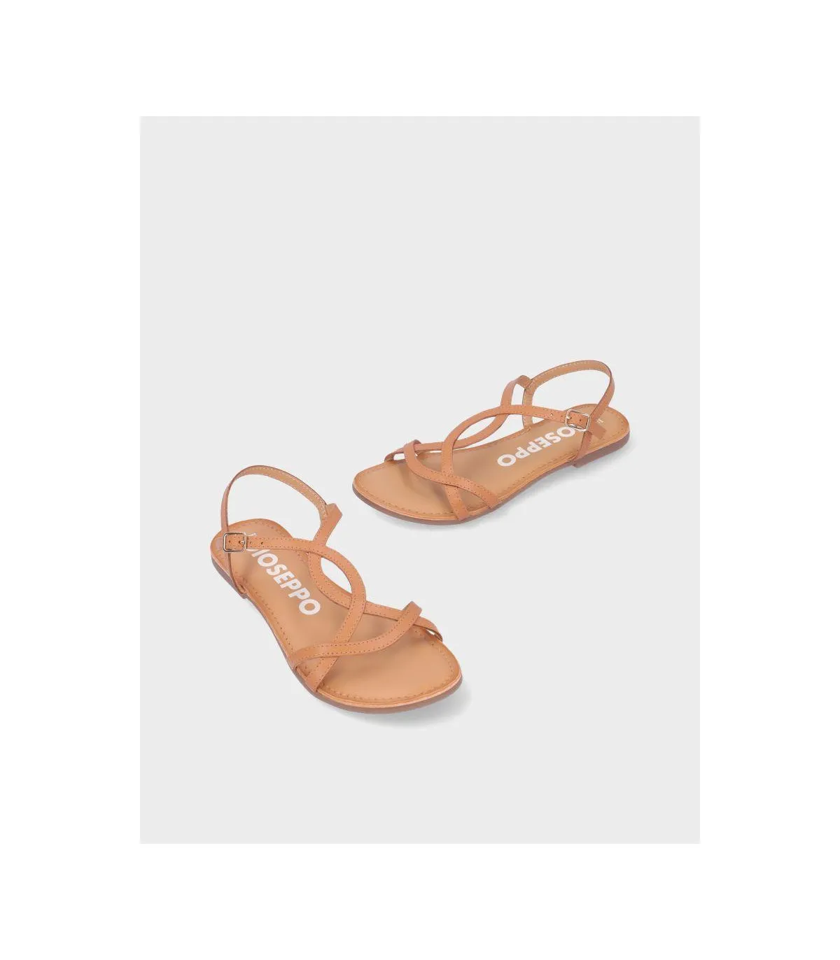 SANDALIA PLANA GIOSEPPO 69113P CUERO