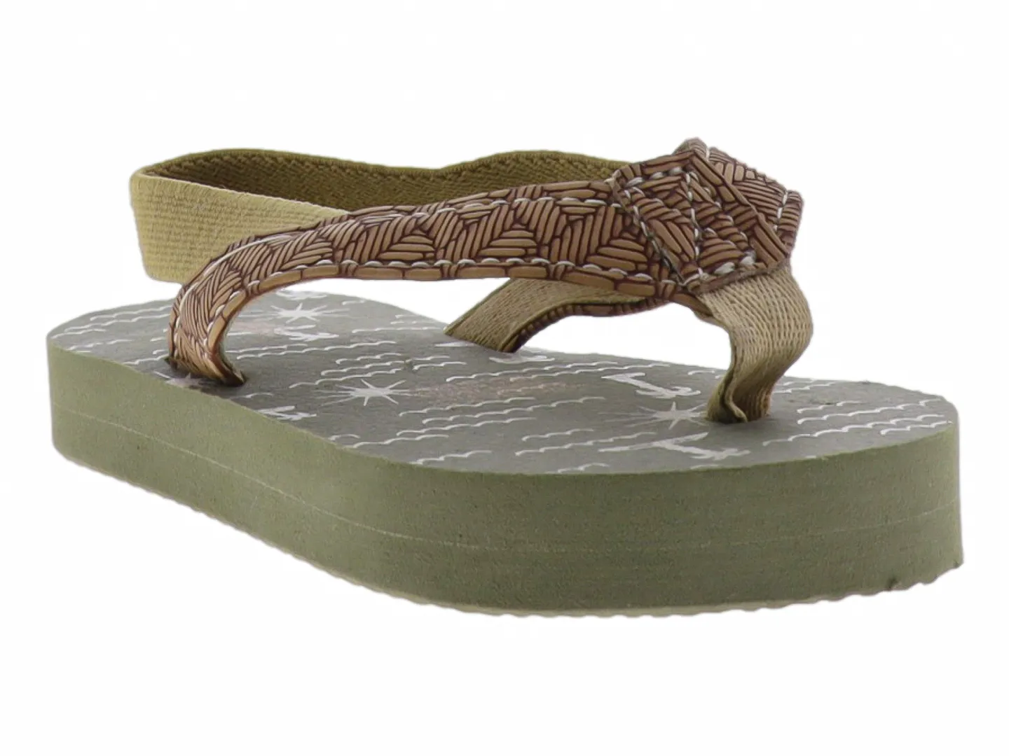 Sandalias Calzaletas Bcm239 Verde Para Niño