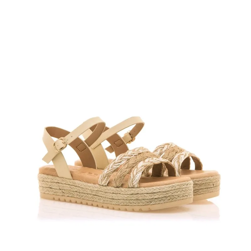 Sandalias Casual de Mujer MTNG AMELIE Beige 57502