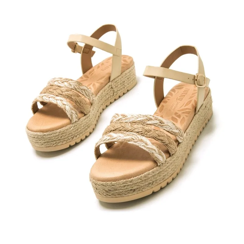 Sandalias Casual de Mujer MTNG AMELIE Beige 57502
